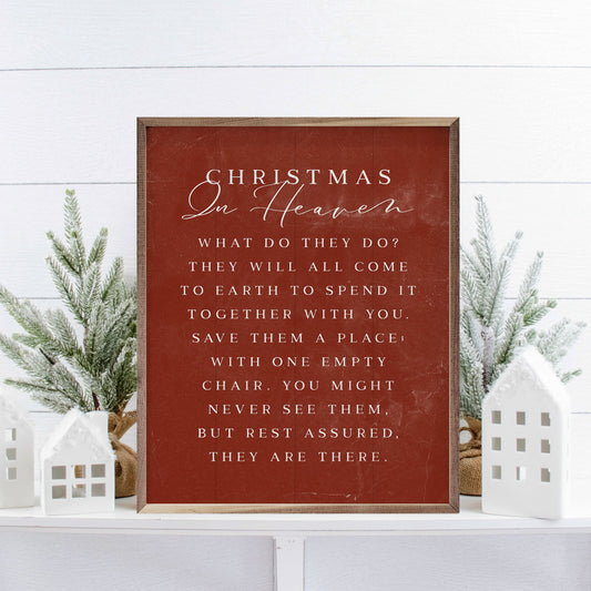 Christmas In Heaven Red-Walnut Frames-tbgypsysoul