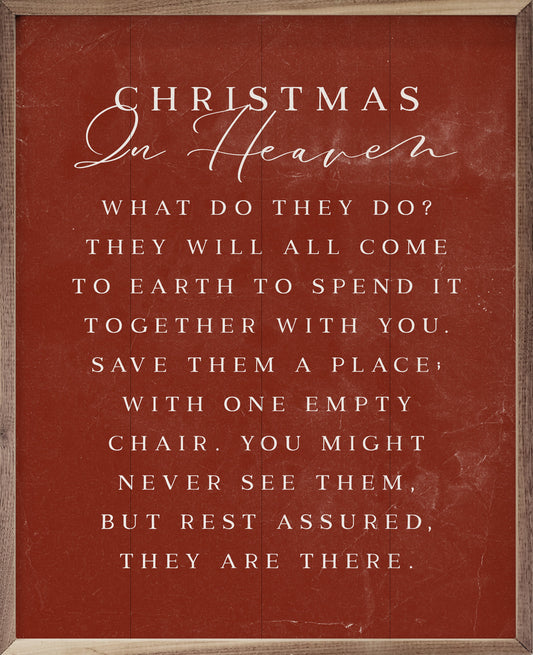 Christmas In Heaven Red-Walnut Frames-tbgypsysoul