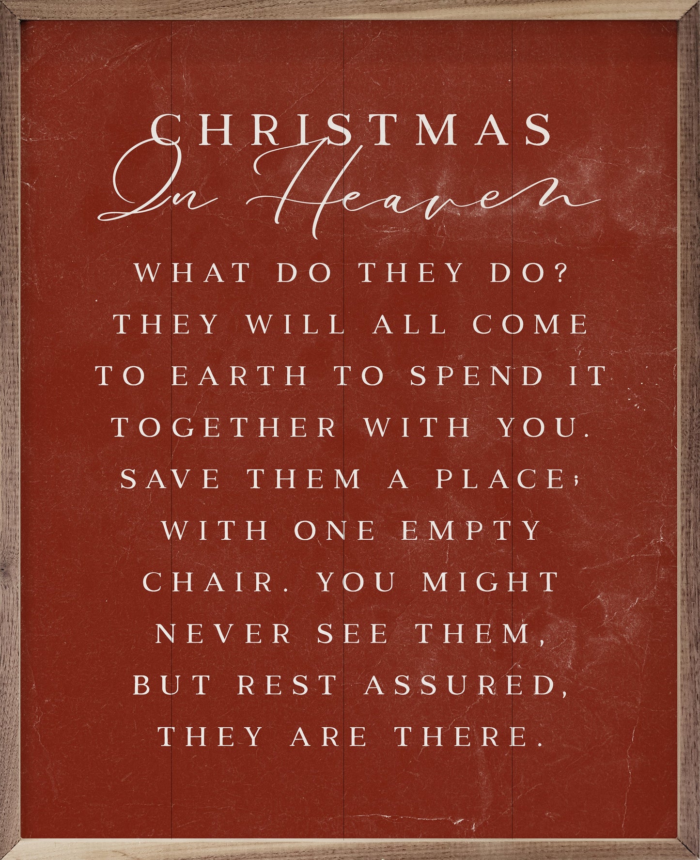 Christmas In Heaven Red-Walnut Frames-tbgypsysoul