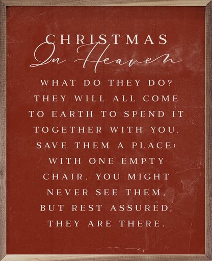 Christmas In Heaven Red-Walnut Frames-tbgypsysoul