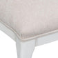 Cortina White, Taupe Chenille Oval Cane Back Dining Chair, Set of 2 - White Glove Included