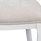 Cortina White, Taupe Chenille Oval Cane Back Dining Chair, Set of 2 - White Glove Included