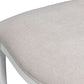 Cortina White, Taupe Chenille Oval Cane Back Dining Chair, Set of 2 - White Glove Included