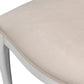 Cortina White, Velvet Taupe Oval Cane Back Dining Chair, Set of 2 - White Glove Included