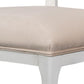 Cortina White, Velvet Taupe Oval Cane Back Dining Chair, Set of 2 - White Glove Included