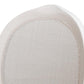 Cortina White, Velvet Taupe Oval Cane Back Dining Chair, Set of 2 - White Glove Included