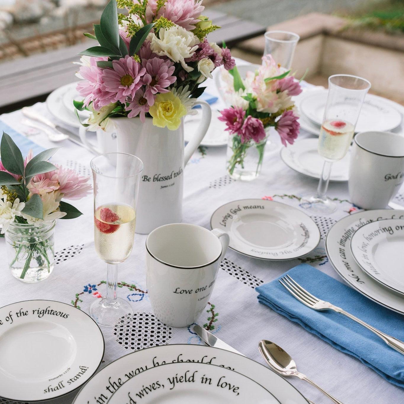 Daily Bread Mugs, Set of 4-tbgypsysoul