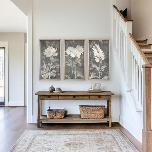 Dark Vintage Botanicals 35" x 18"-Wall Art-tbgypsysoul