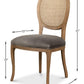 French Country Oval Cane Back Dining Chair, Set of 2 - White Glove Included-Dining Chair-tbgypsysoul