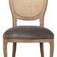French Country Oval Cane Back Dining Chair, Set of 2 - White Glove Included-Dining Chair-tbgypsysoul