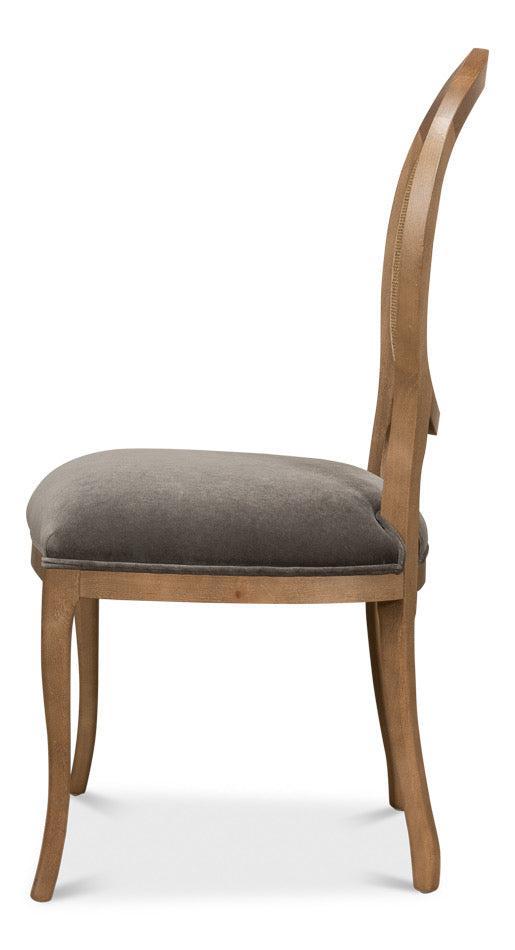 French Country Oval Cane Back Dining Chair, Set of 2 - White Glove Included-Dining Chair-tbgypsysoul