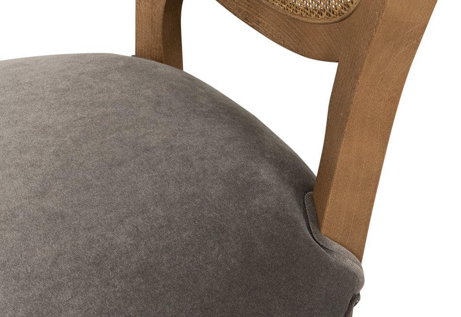 French Country Oval Cane Back Dining Chair, Set of 2 - White Glove Included-Dining Chair-tbgypsysoul