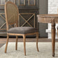 French Country Oval Cane Back Dining Chair, Set of 2 - White Glove Included-Dining Chair-tbgypsysoul