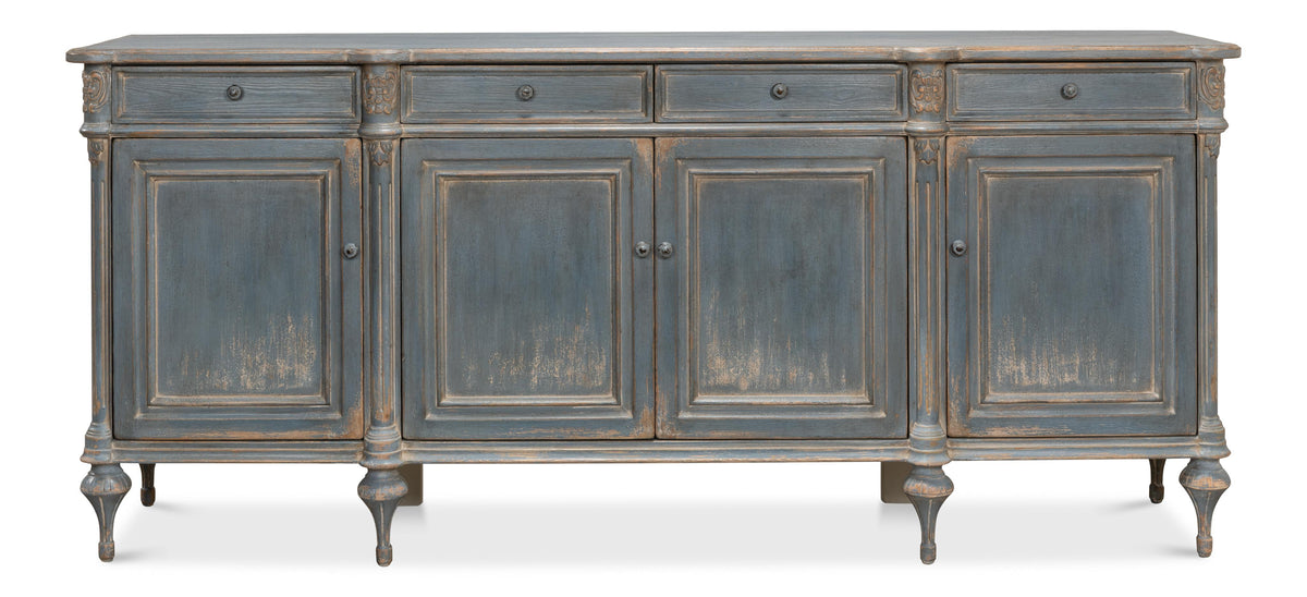 The Élevé Ranch Sideboard - Blue Patiné-Buffet Sideboard-tbgypsysoul
