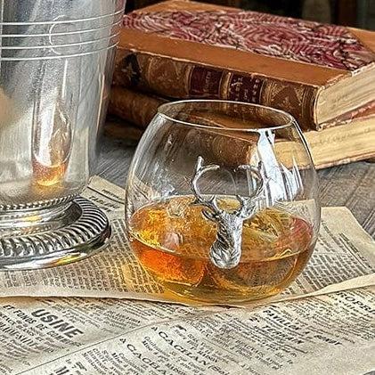 Elk / Deer Stemless Wine Glass-Lodge Style-tbgypsysoul