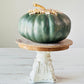 Emerald Green and Gold Pearl Pumpkin-Decorative Pumpkins-tbgypsysoul