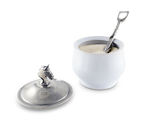 Equestrian Sugar Bowl and Spoon-Equestrian-tbgypsysoul