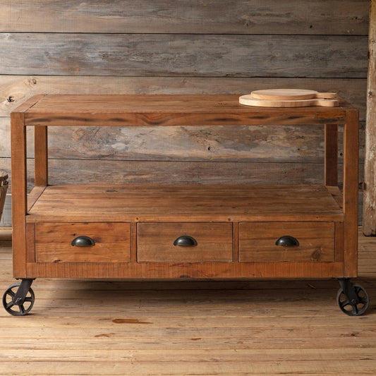 Factory Cart Island-Kitchen Island-tbgypsysoul