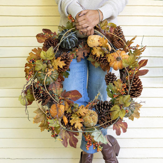 Fall at the Farmhouse Wreath-Fall Wreath-tbgypsysoul