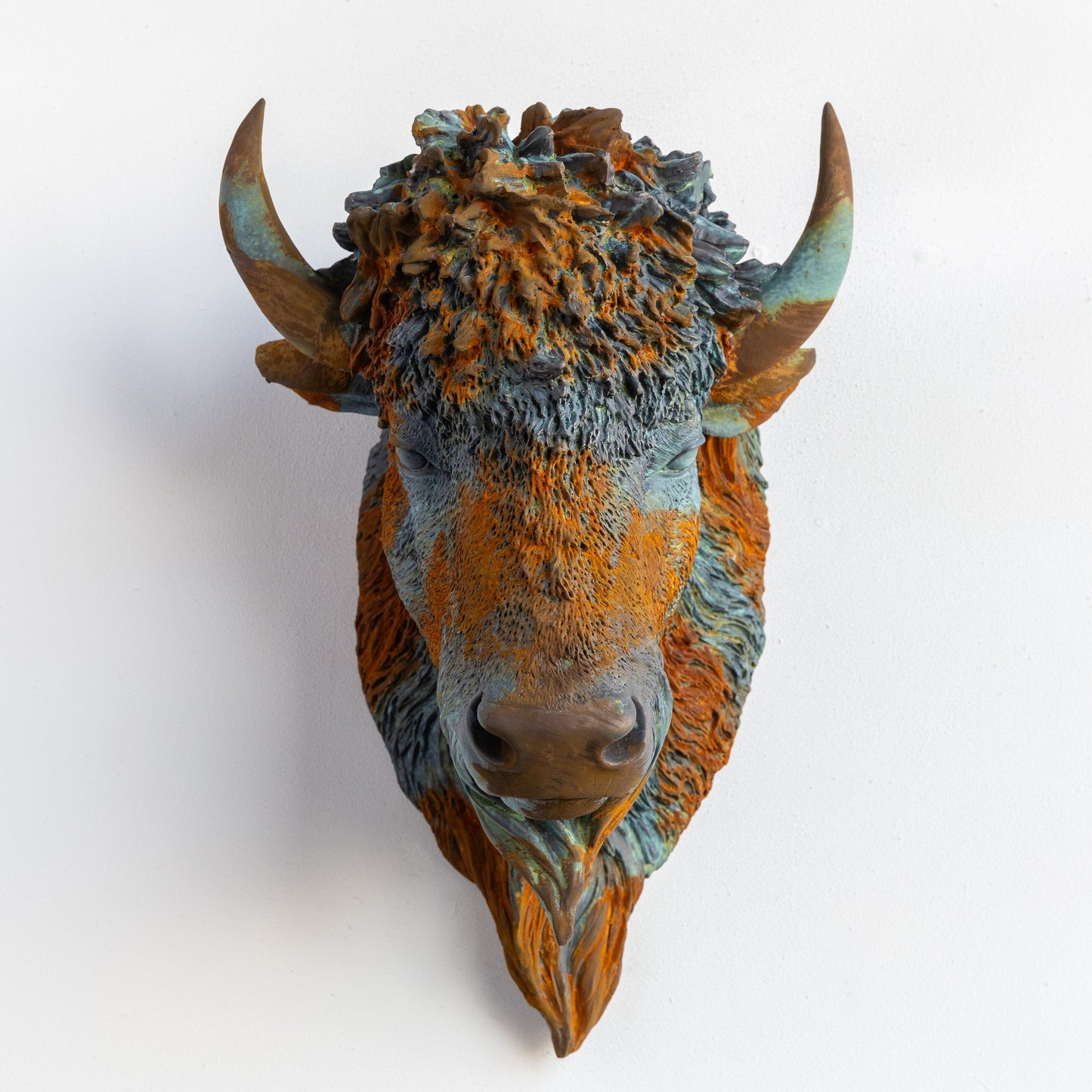 Faux Bison Sculpture-Wall Decor-tbgypsysoul