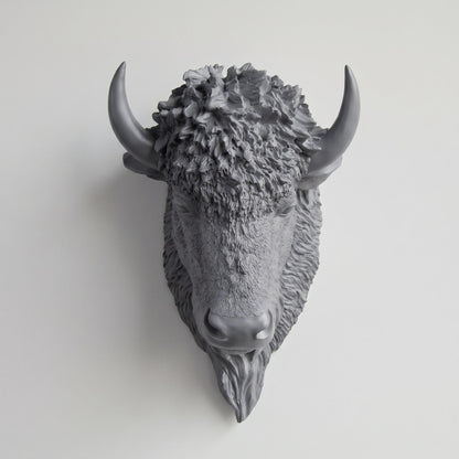 Faux Bison Sculpture-Wall Decor-tbgypsysoul
