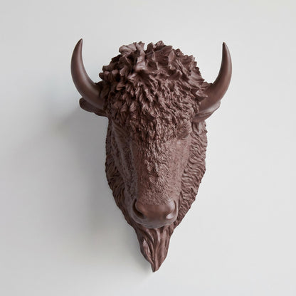 Faux Bison Sculpture-Wall Decor-tbgypsysoul