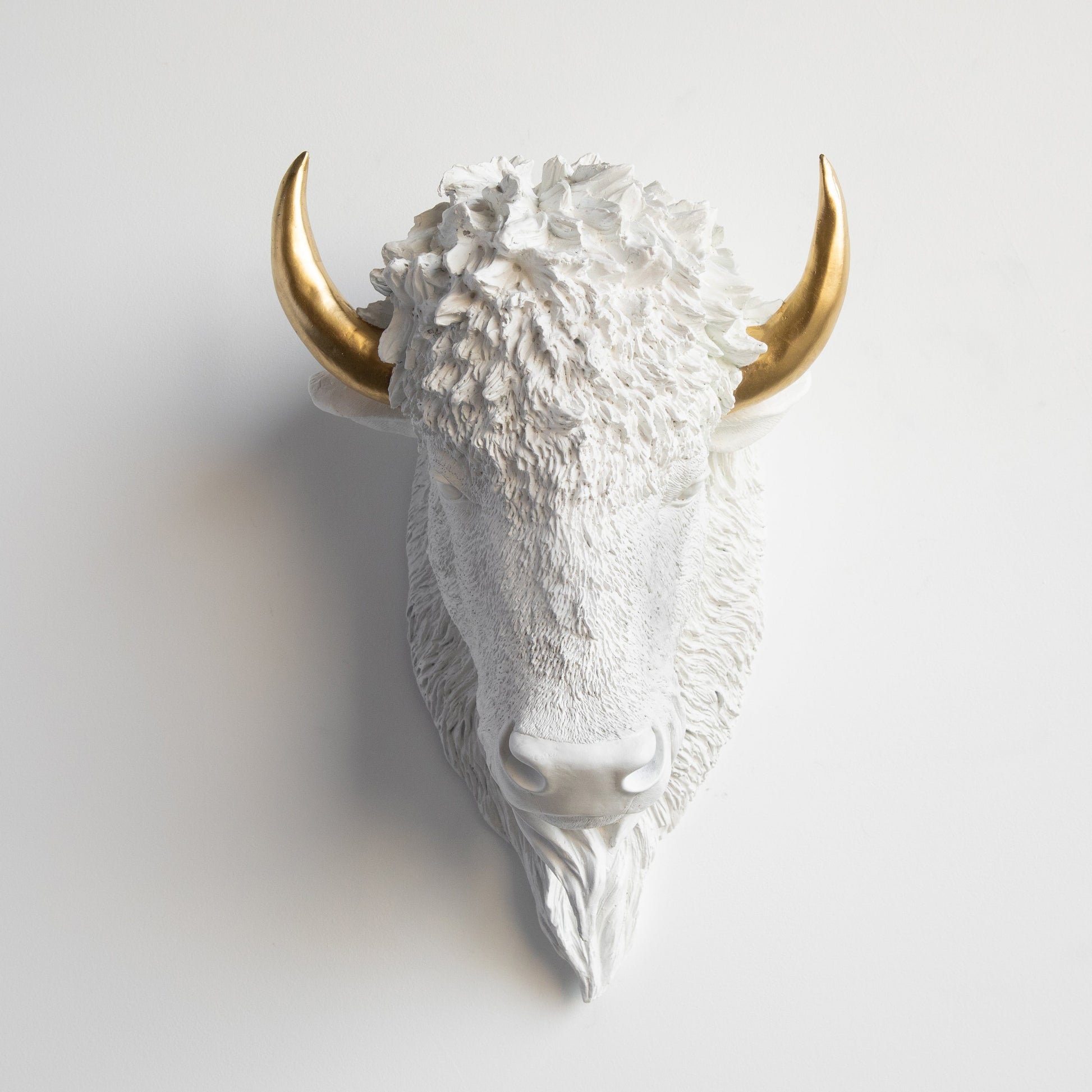Faux Bison Sculpture-Wall Decor-tbgypsysoul