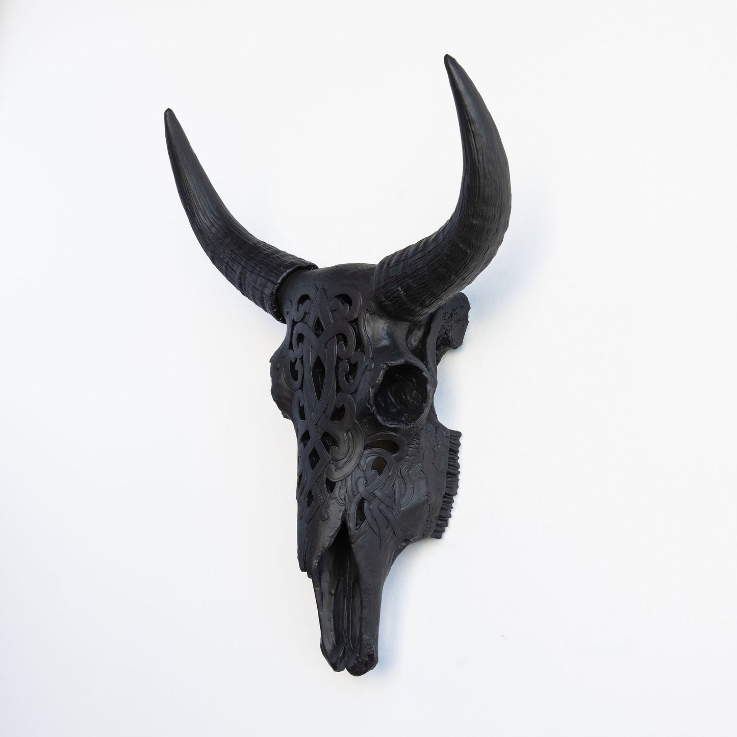 Faux Carved Cow Skull-Wall Decor-tbgypsysoul