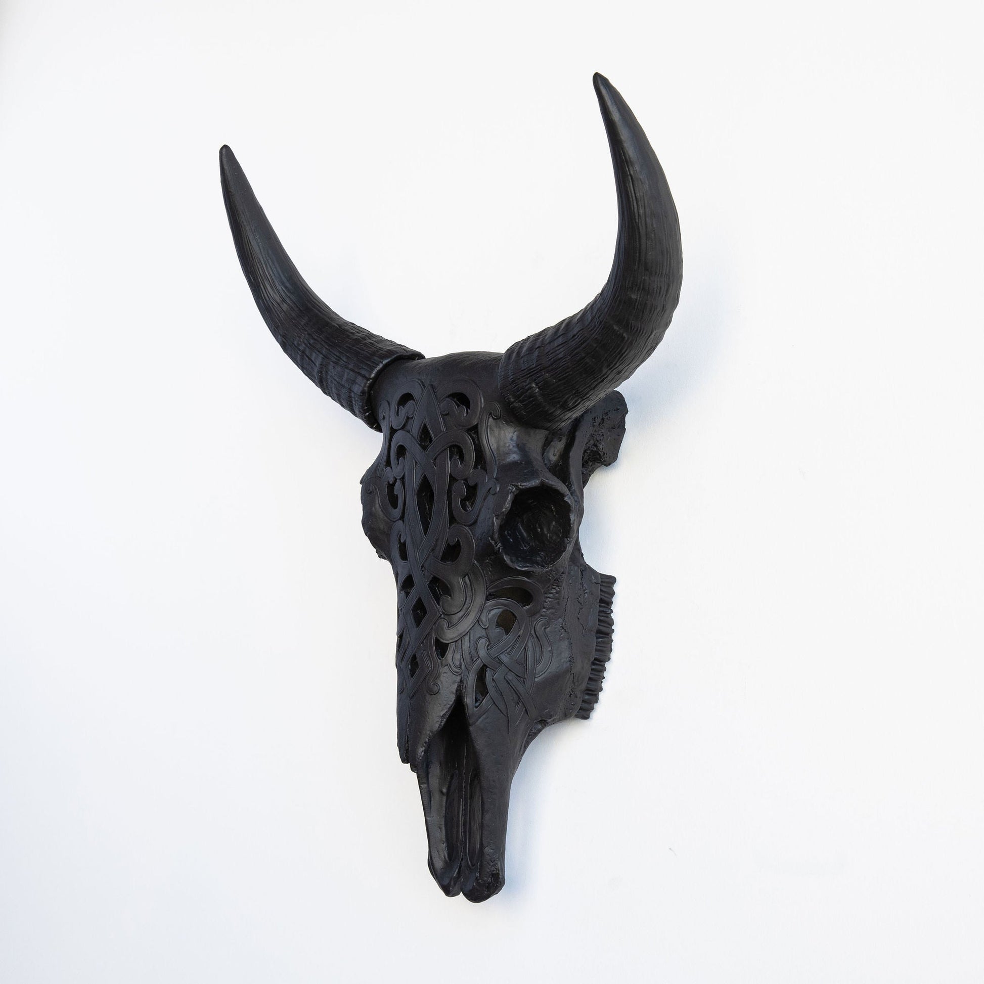 Faux Carved Cow Skull-Wall Decor-tbgypsysoul
