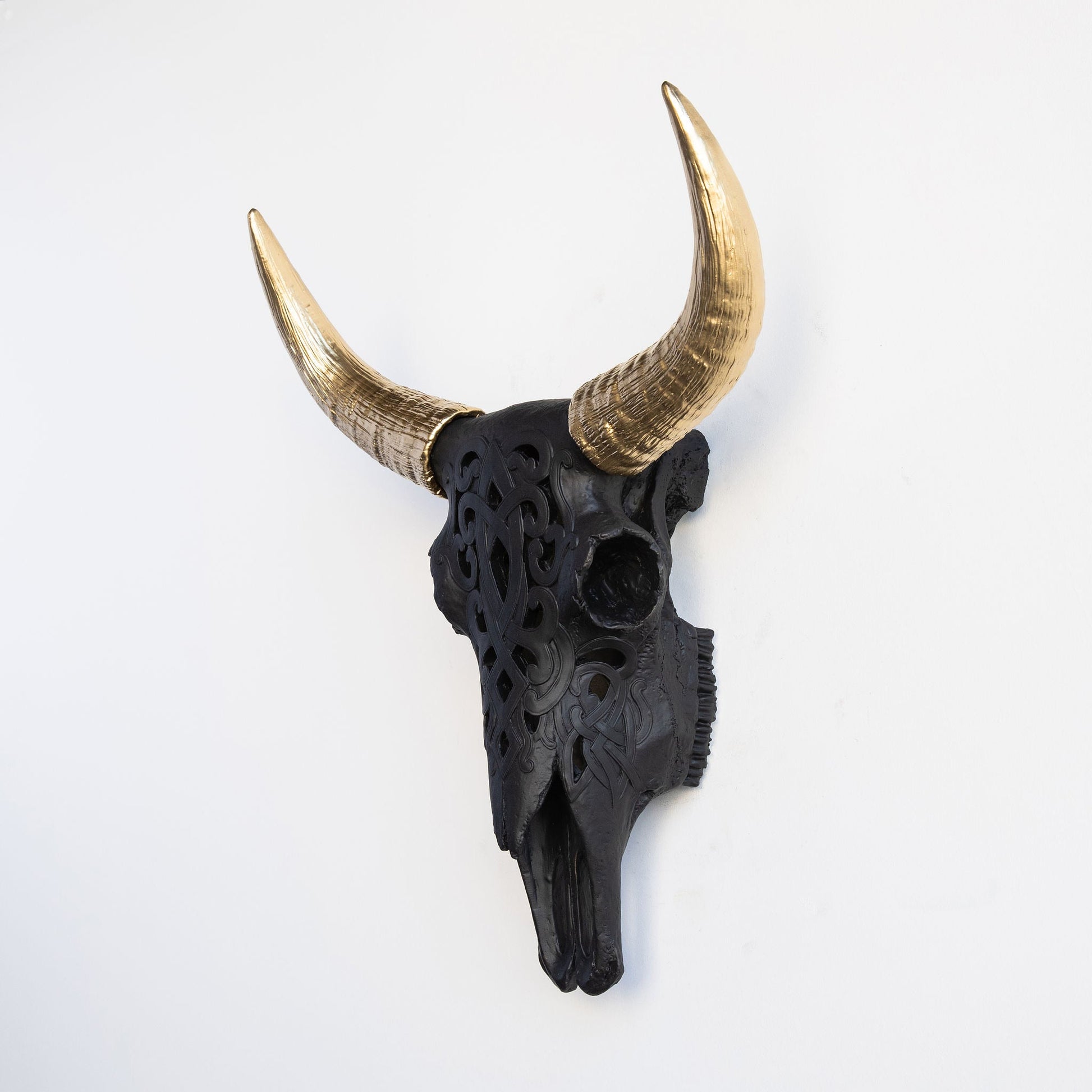 Faux Carved Cow Skull-Wall Decor-tbgypsysoul