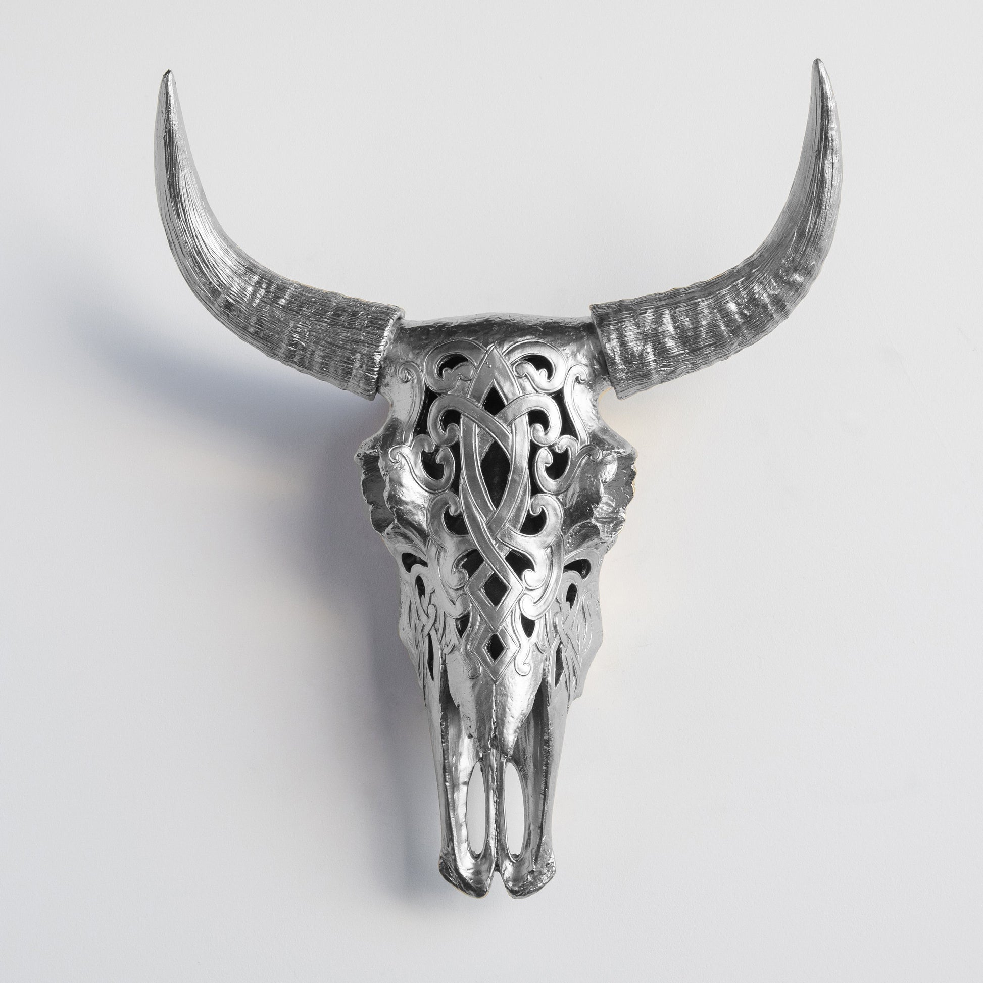 Faux Carved Cow Skull-Wall Decor-tbgypsysoul