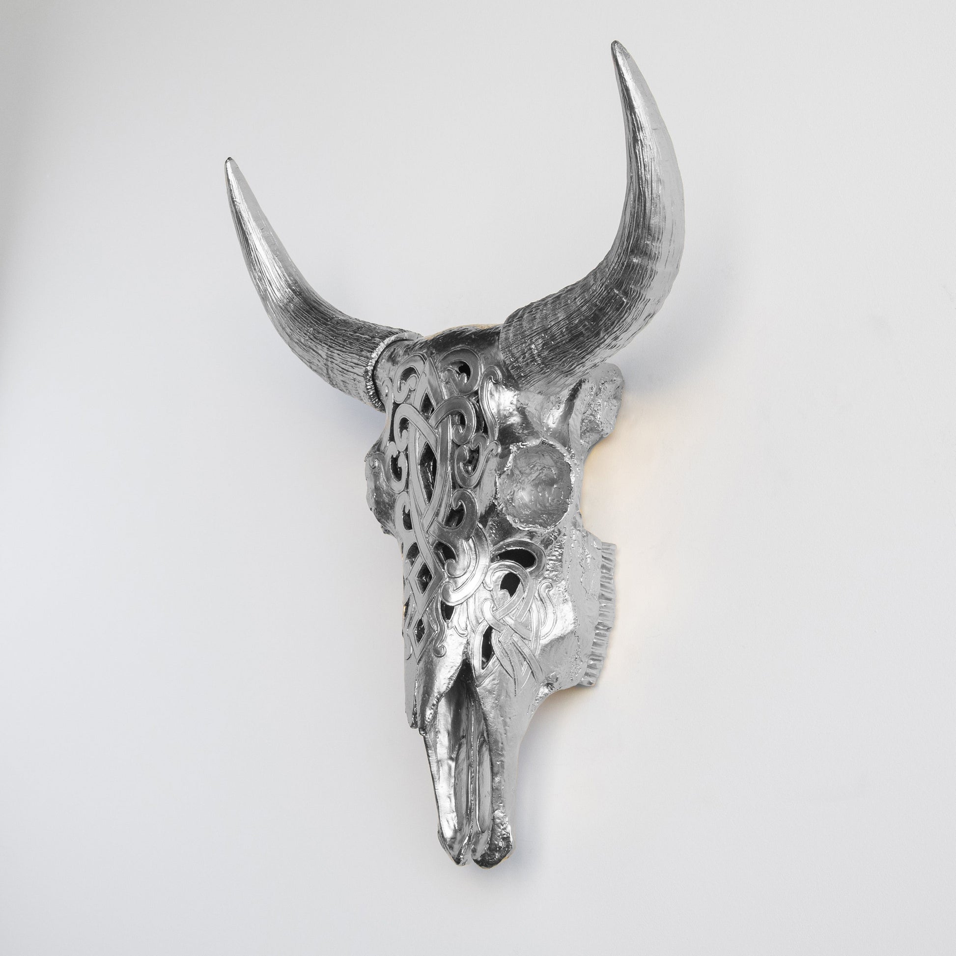 Faux Carved Cow Skull-Wall Decor-tbgypsysoul
