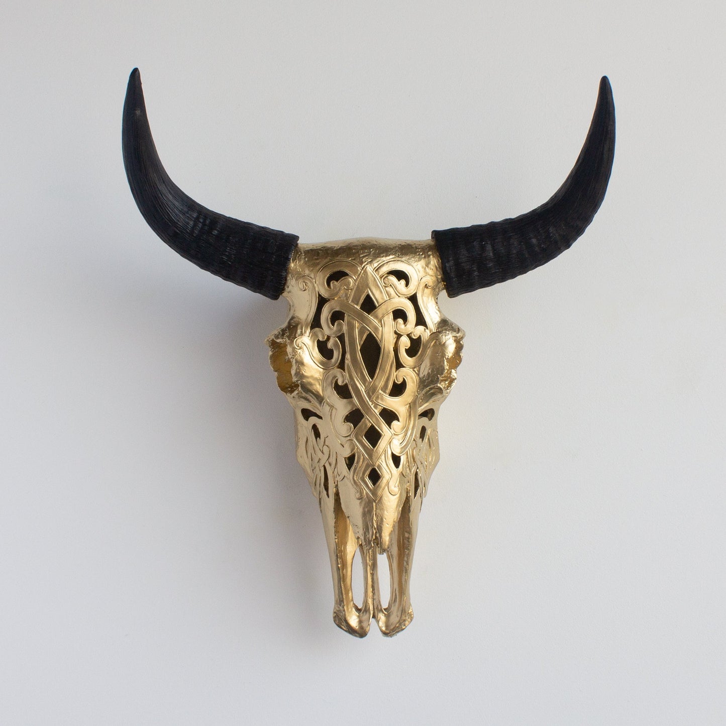 Faux Carved Cow Skull-Wall Decor-tbgypsysoul