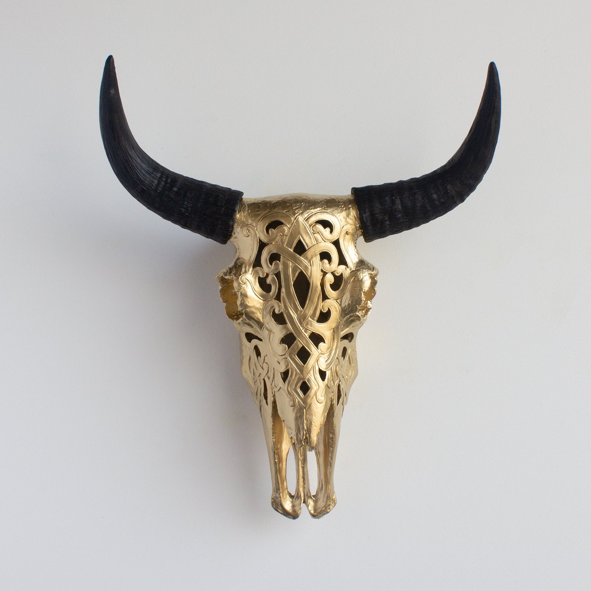 Faux Carved Cow Skull-Wall Decor-tbgypsysoul