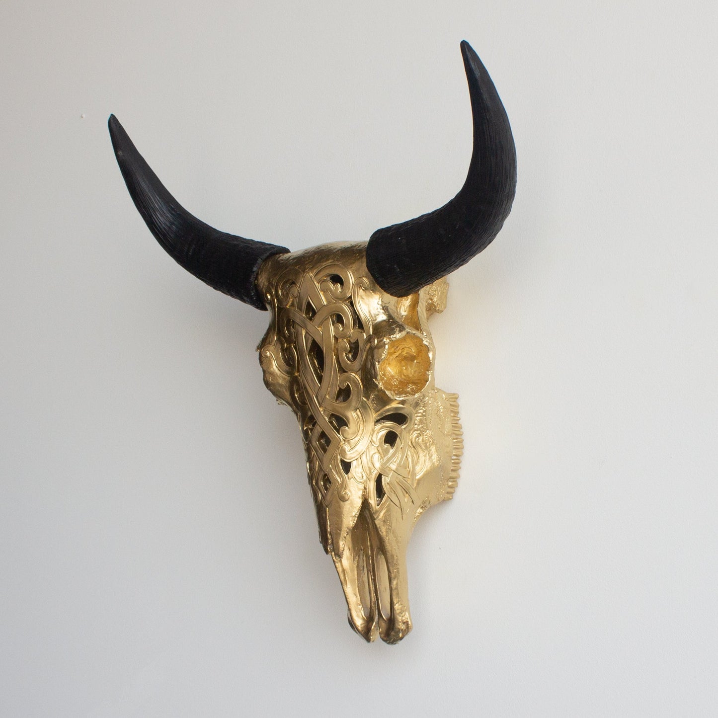 Faux Carved Cow Skull-Wall Decor-tbgypsysoul