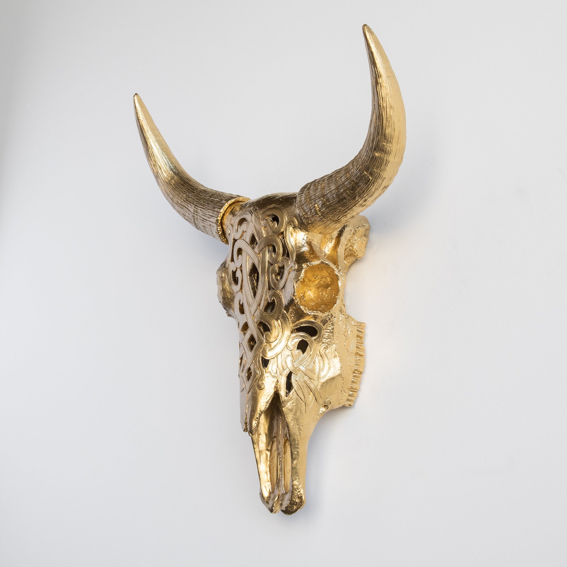 Faux Carved Cow Skull-Wall Decor-tbgypsysoul