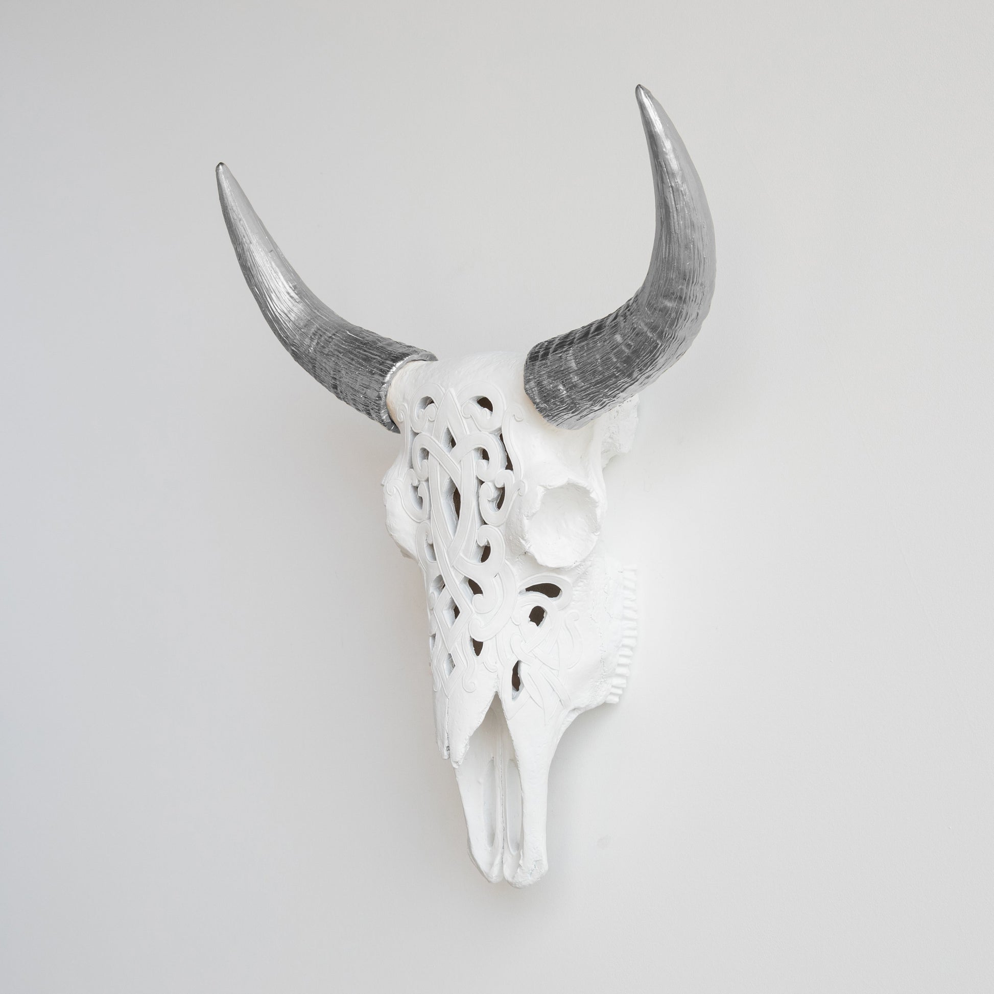 Faux Carved Cow Skull-Wall Decor-tbgypsysoul