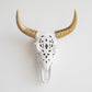 Faux Carved Cow Skull-Wall Decor-tbgypsysoul