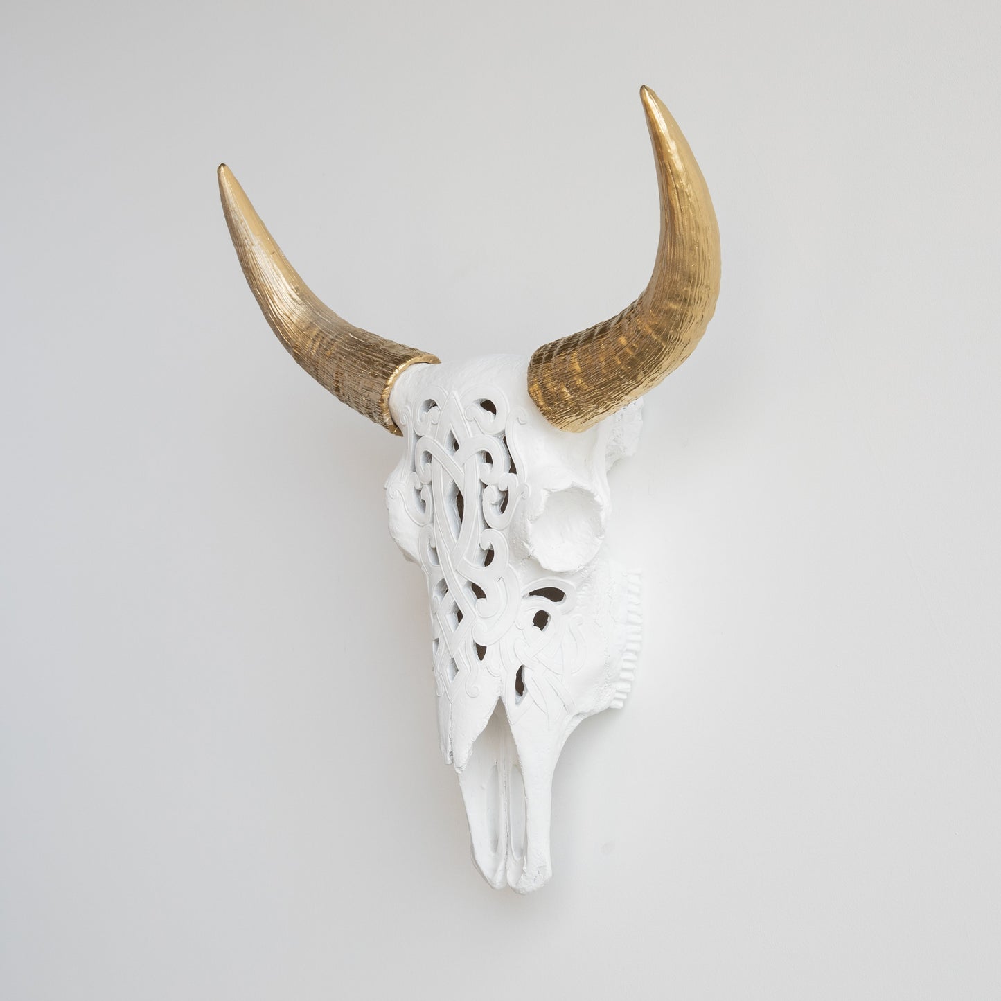 Faux Carved Cow Skull-Wall Decor-tbgypsysoul