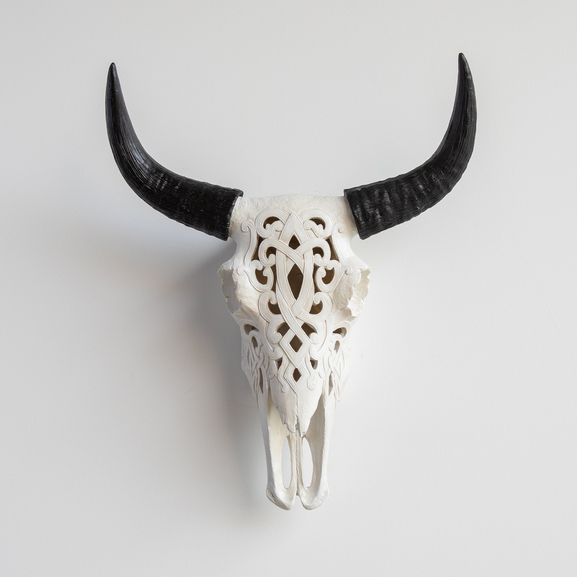 Faux Carved Cow Skull-Wall Decor-tbgypsysoul