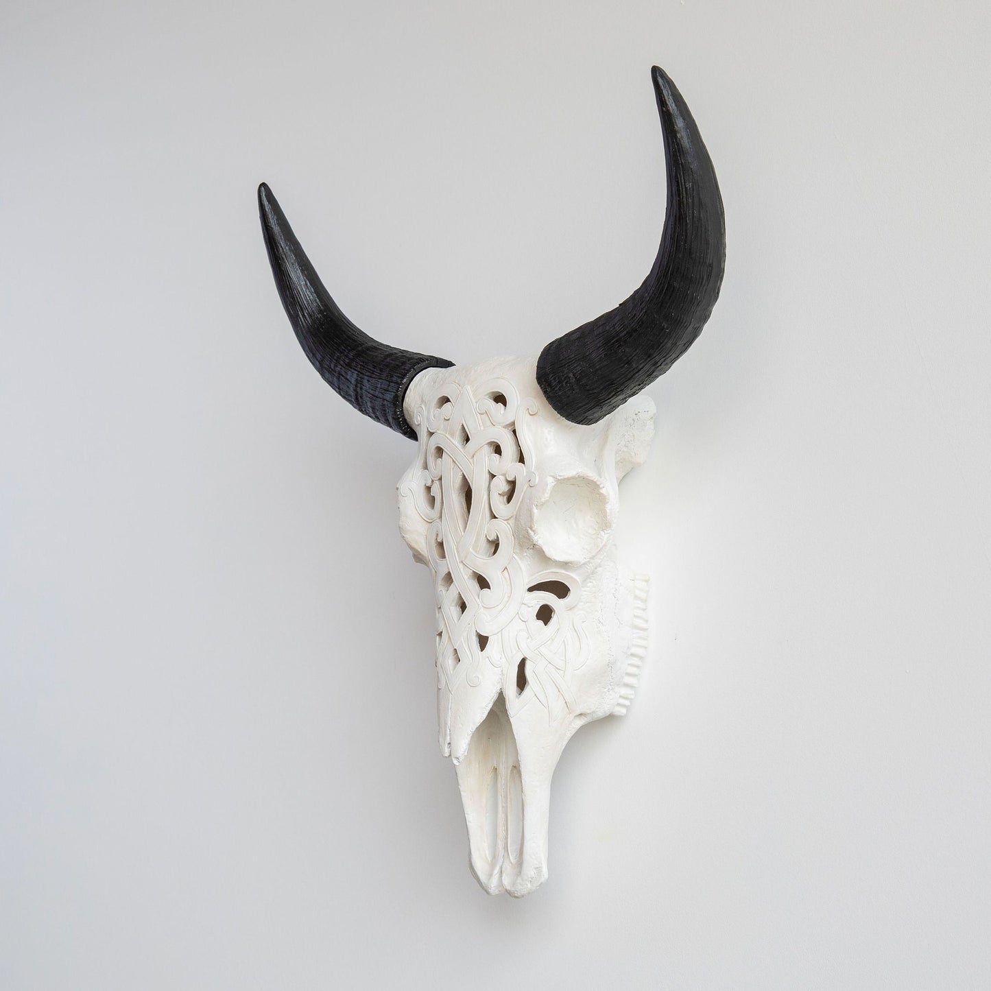 Faux Carved Cow Skull-Wall Decor-tbgypsysoul