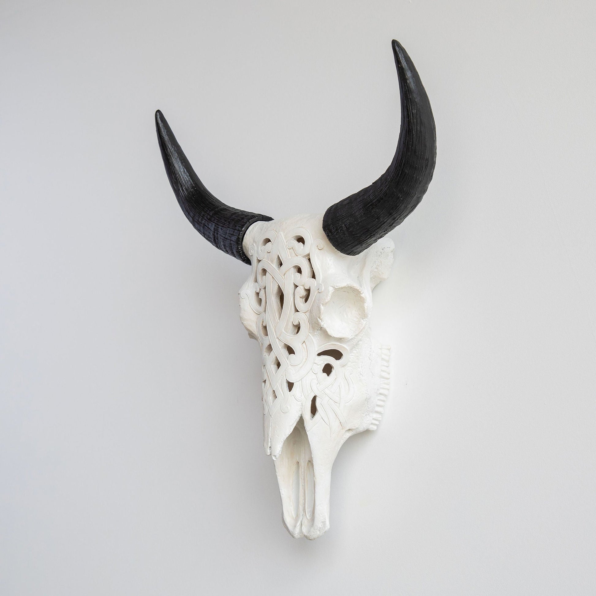 Faux Carved Cow Skull-Wall Decor-tbgypsysoul