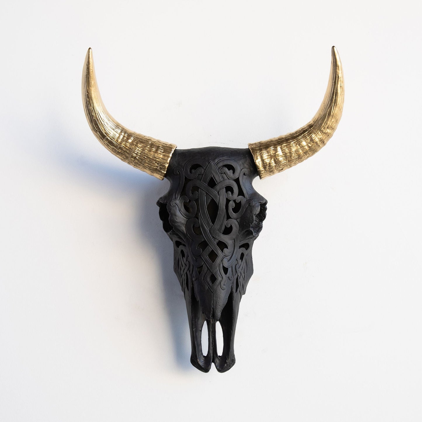 Faux Carved Cow Skull-Wall Decor-tbgypsysoul