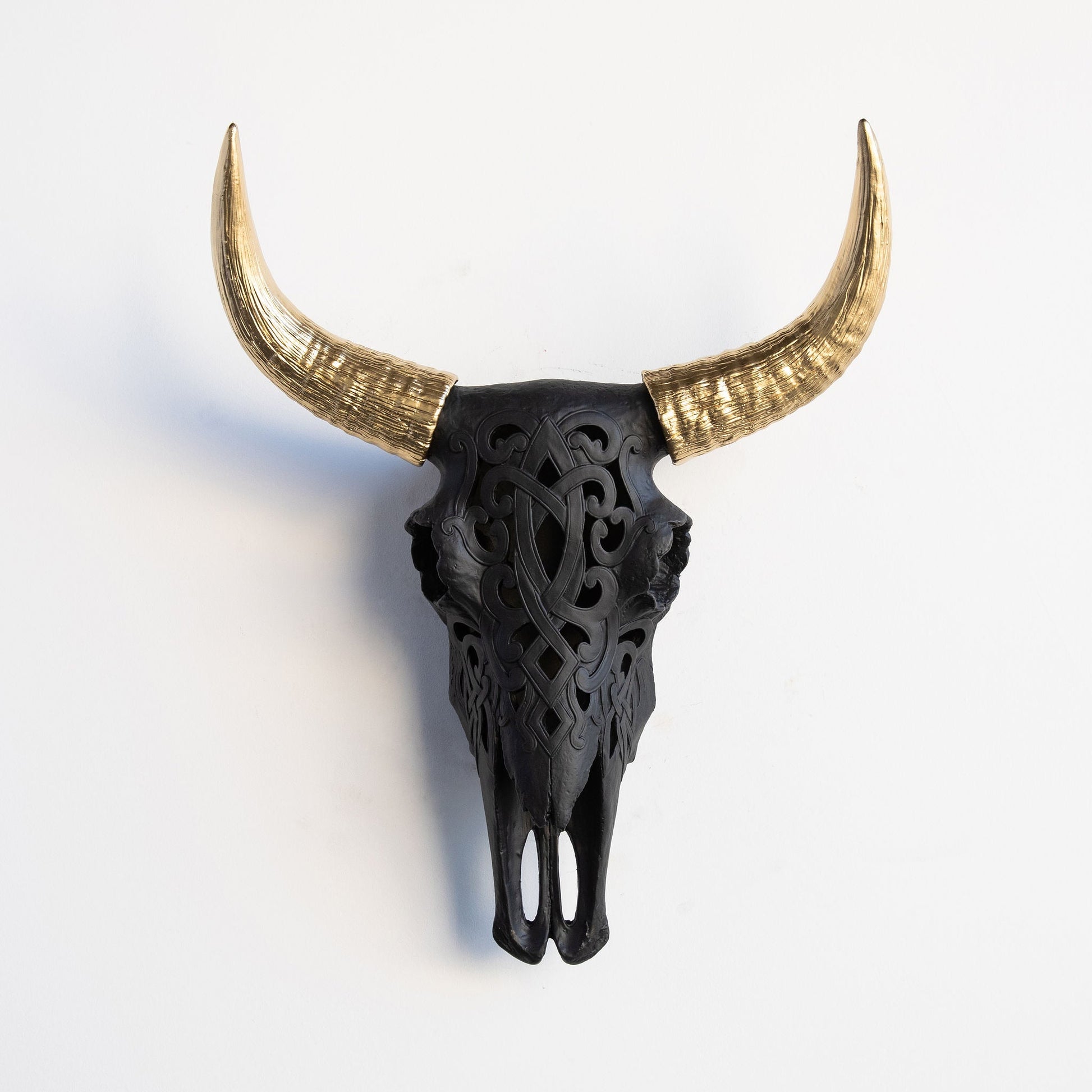 Faux Carved Cow Skull-Wall Decor-tbgypsysoul