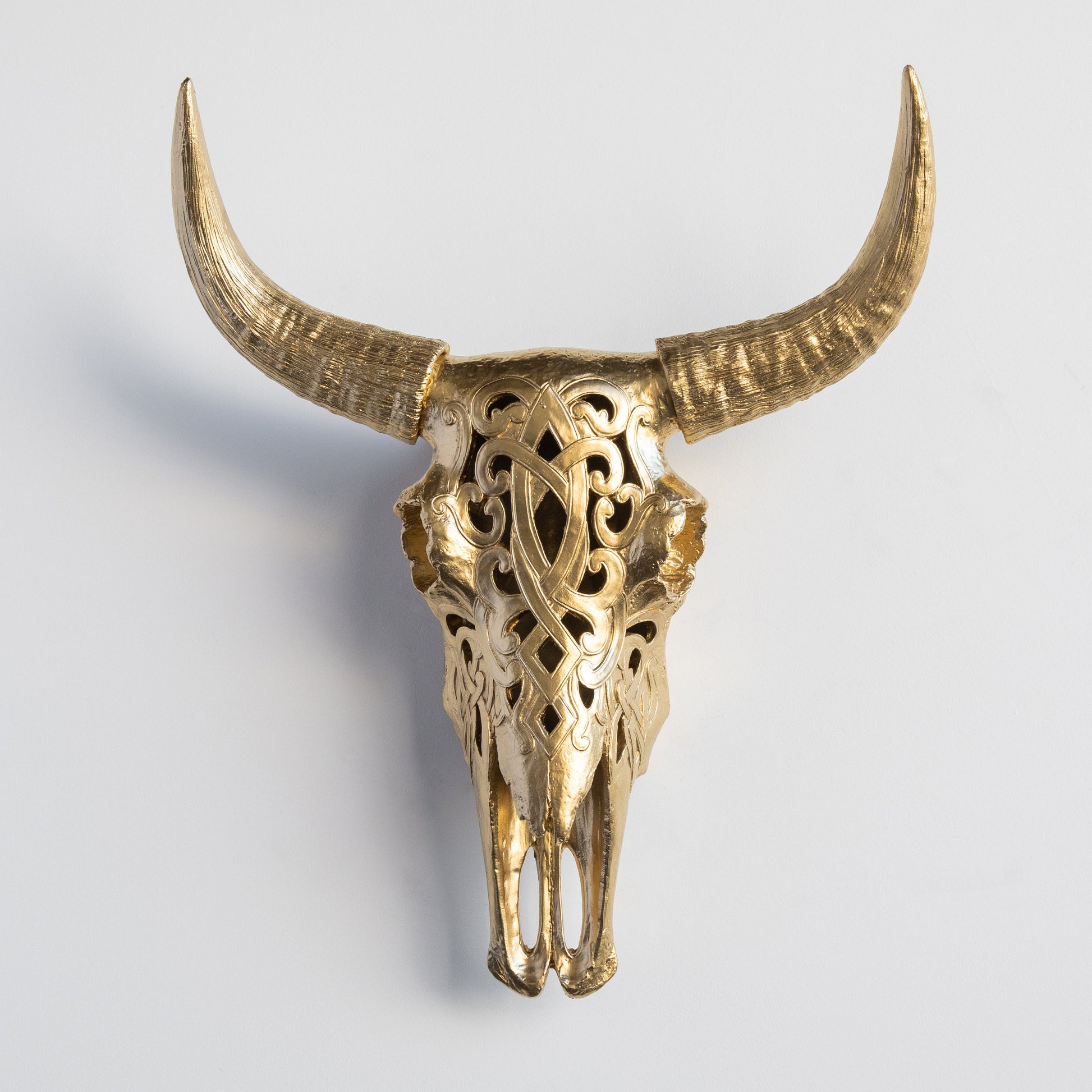 Faux Carved Cow Skull-Wall Decor-tbgypsysoul