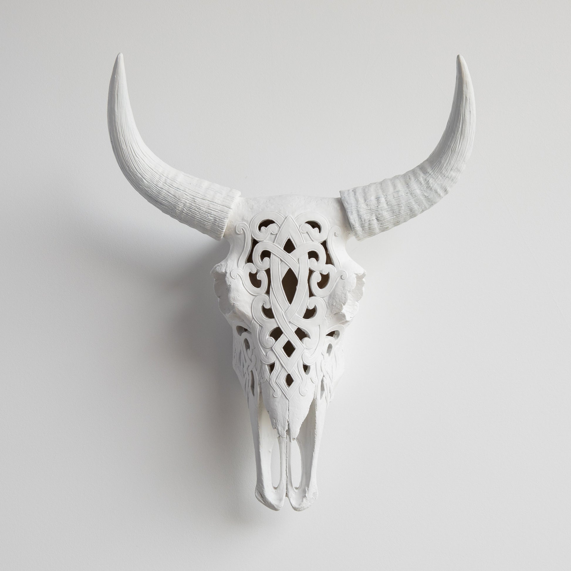 Faux Carved Cow Skull-Wall Decor-tbgypsysoul