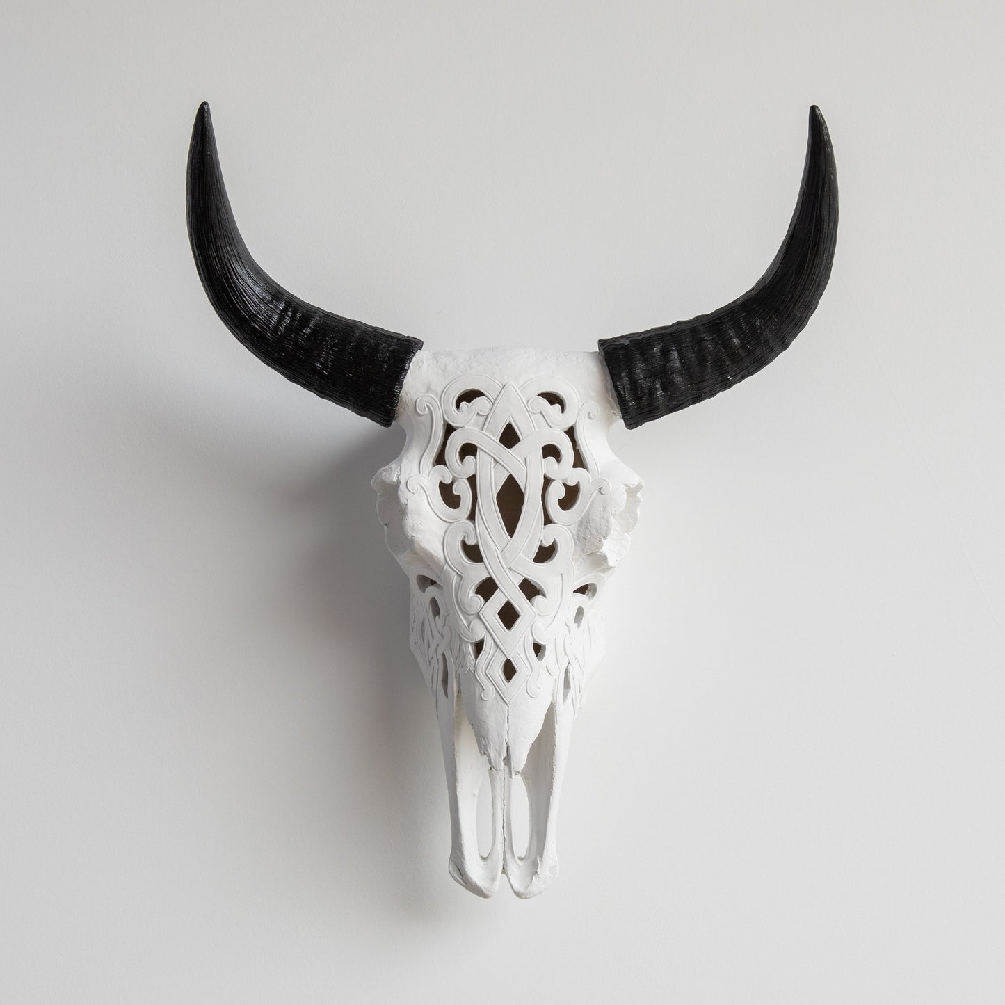 Faux Carved Cow Skull-Wall Decor-tbgypsysoul