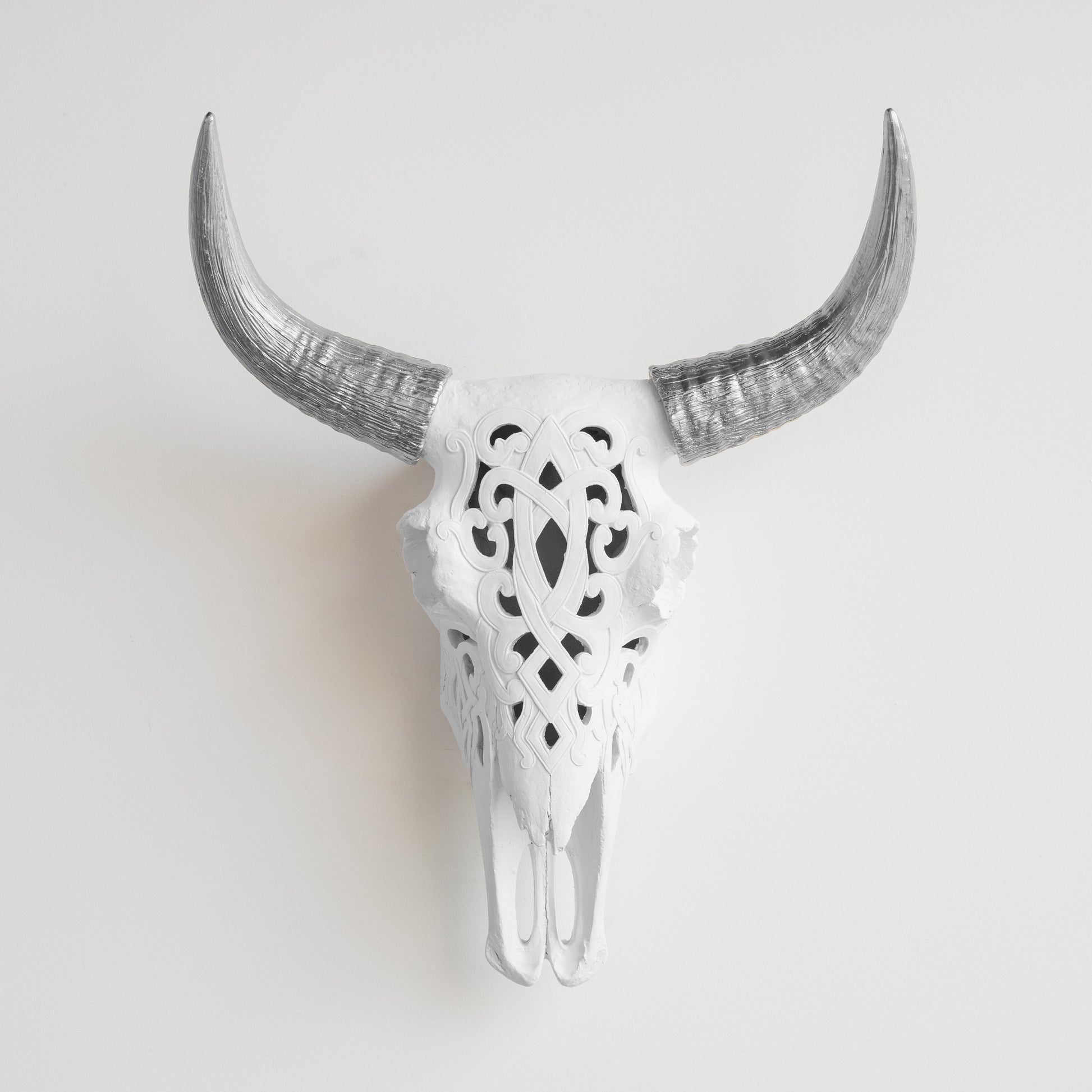 Faux Carved Cow Skull-Wall Decor-tbgypsysoul