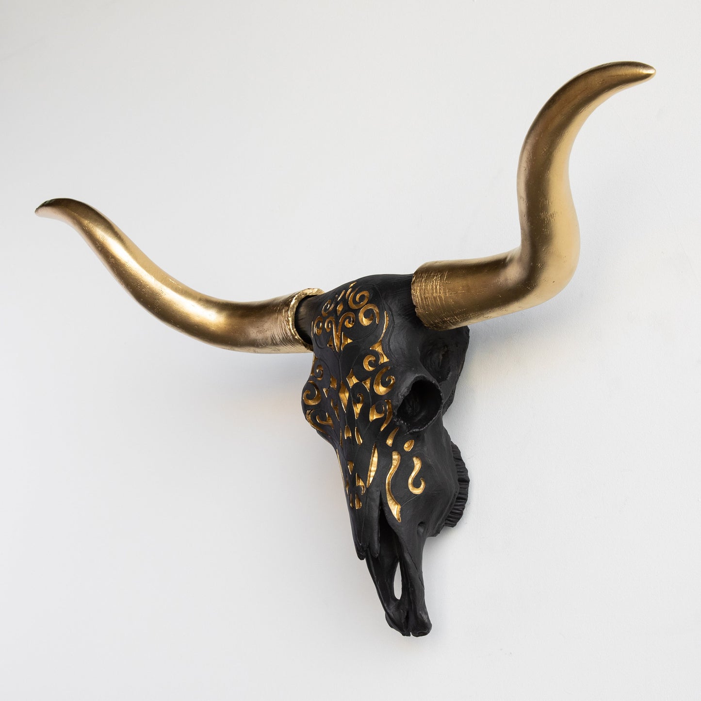 Faux Carved Texas Longhorn Skull-Wall Decor-tbgypsysoul