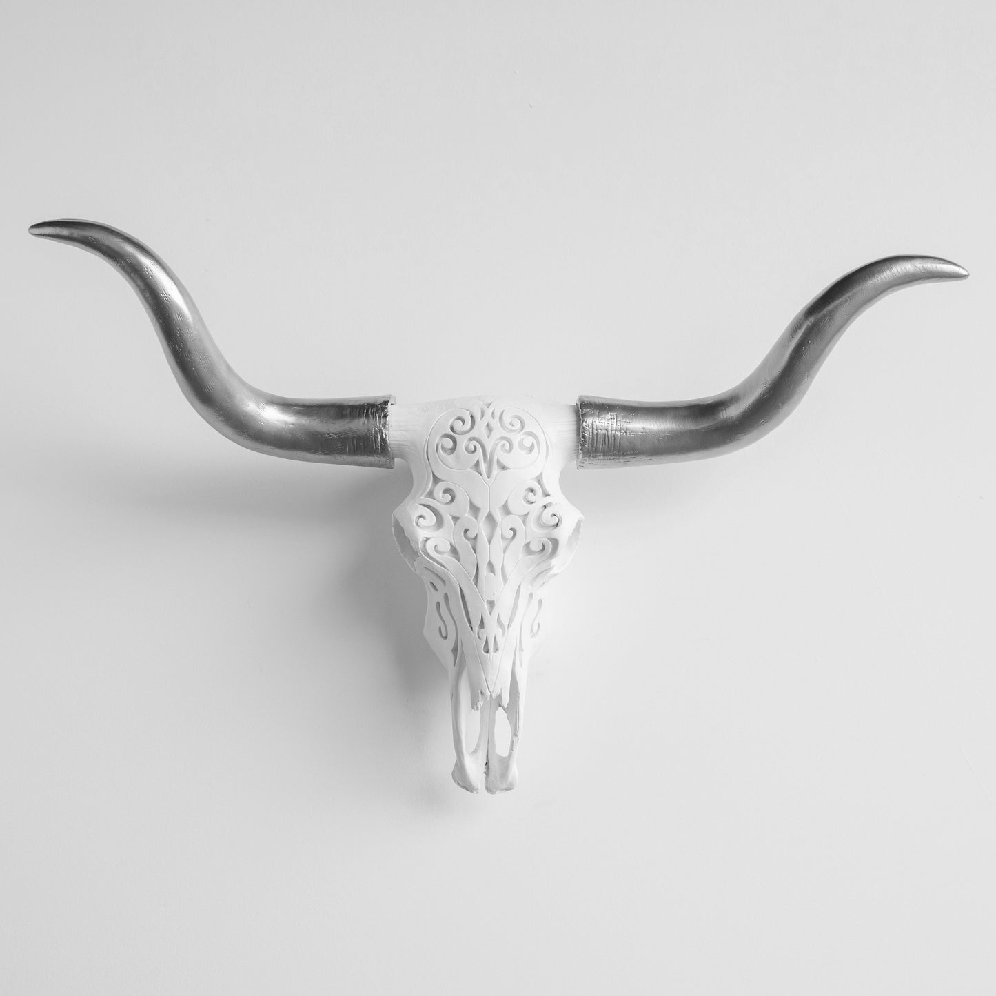 Faux Carved Texas Longhorn Skull-Wall Decor-tbgypsysoul